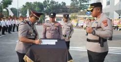 Serah terima jabatan pejabat Polresta Tangerang, Kamis, 2 Juli 2026. (Sumber: Poskota/Veronica)