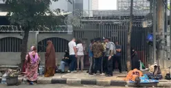 Pengungsi warga negara asing (WNA) di Jalan Setiabudi Selatan, Jakarta Selatan, Sabtu, 4 Juli 2026. (Sumber: Istimewa)