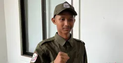 Muhammad Randi Junaidi Siswa Sekolah Rakyat Menengah Atas (SRMA) 10, Cilandak, Jakarta Selatan. (Sumber: Poskota/M. Tegar Jihad)
