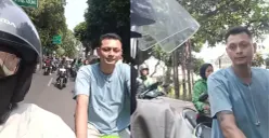 Polisi tangkap pengendara motor ninja yang pukul pemotor di Jagakarsa. (Sumber: Instagram/@ahmadabdulazis21)