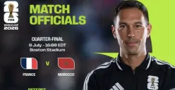 Wasit Prancis vs Maroko (Sumber: X)