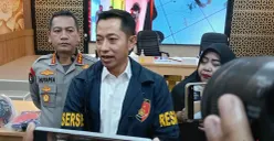 Dirreskrimum Polda Banten, Kombes Pol Dian Setyawan memberikan keterangan kepada awak media. (Sumber: Poskota/Rahmat Haryono)