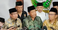 Penasihat Dewan Nasional Indonesia untuk Kesejahteraan Sosial (DNIKS), Idrus Marham saat diwawancarai awak media usai menghadiri Sarasehan Nasional di Kantor DNIKS, Jakarta, Jumat, 10 Juli 2026. (Sumber: Istimewa)