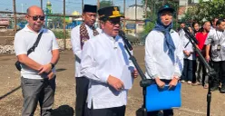 Gubernur Jakarta, Pramono Anung menyampaikan pernyataan di Cawang, Jakarta Timur, Jumat, 10 Juli 2026. (Sumber: Poskota/M. Tegar Jihad)