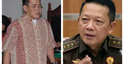 Kolase sosok Advokat Don Ritto yang resmi ditetapkan sebagai tersangka bersama dengan Jampidsus Kejaksaan Agung, Febrie Adriansyah. (Sumber: X/@aerynneiy)
