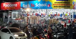 Toko perlengkapan sekolah di Jalan Raya Sawangan, Pancoran Mas, Kota Depok, Minggu, 12 Juli 2026. (Sumber: Poskota/Angga Pahlevi)