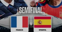 Prancis vs Spanyol di semifinal Piala Dunia 2026. (Sumber: Instagram/@tvrisports)