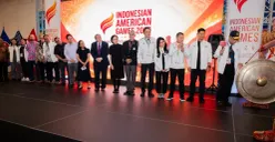 Potret pembukaan Indonesian American Games 2026 di Wintrust Sports Complex, Chicago, Illinois. (Sumber: Istimewa)