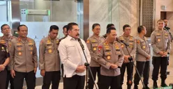 Pertemuan antara Jaksa Agung ST Burhanuddin dan Kapolri Jenderal Listyo Sigit Prabowo di Gedung Kejagung, Jakarta Selatan Senin, 12 Juli 2026. (Sumber: Poskota/Ali Mansur)