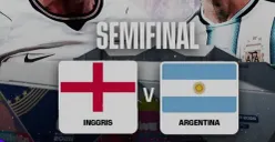 Prediksi susunan pemain Inggris vs Argentina di babak semifinal Piala Dunia 2026. (Sumber: Instagram/@tvrisports)