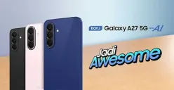 Samsung Galaxy A27 5G resmi meluncur di Indonesia dengan Snapdragon 6 Gen 3, fitur AI terbaru, layar Super AMOLED 120Hz, serta dukungan pembaruan Android hingga enam generasi. (Sumber: Samsung)