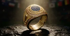 Harga cincin juara Piala Dunia 2026 yang diterima Spanyol. (Sumber: X/@bolabol77)
