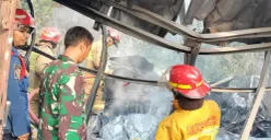 Bengkel aksesoris motor di Desa Tajurhalang, Kabupaten Bogor, terbakar, Senin, 20 Juli 2026. (Sumber: Dok. Polsek Tajurhalan)