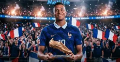 Kylian Mbappe berhasil meraih penghargaan adidas Golden Boot atau Sepatu Emas Piala Dunia 2026. (Sumber: X/@MadridXtra)