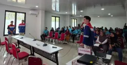 PGN Area Jakarta memberikan edukasi penggunaan gas bumi yang aman di Rusunawa Marunda, Kelurahan Marunda, Kecamatan Cilincing, Jakarta Utara. (Sumber: Dok. Istimewa)