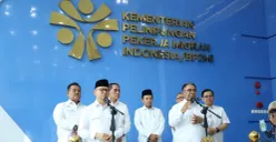 Potret Ketua BAZNAS RI Sodik Mudjahid (kanan) dan Menteri Pelindungan Pekerja Migran Indonesia, Mukhtarudin (kiri). (Sumber: Istimewa)