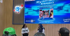 Booth MyPertamina di GIIAS 2026 memperkenalkan inovasi energi, layanan digital, produk BBM unggulan, dan berbagai pengalaman interaktif bagi pengunjung. (Sumber: Poskota/Aldi Harlanda Irawan)