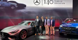 Mercedes-Benz membawa dua model baru ke GIIAS 2026, yakni AMG GT 63 PRO dan GLC 200 4MATIC (Sumber: Poskota/Aldi Harlanda Irawan)