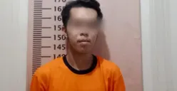 Potret pelaku berinisial BJ saat diamankan di Polsek Karawaci. (Sumber: Istimewa)