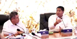 Menteri PKP Maruarar Sirait (kiri) saat melakukan pertemuan dan konsultasi dengan Badan Pengawasan Keuangan dan Pembangunan (BPKP) di Kantor BPKP, Jakarta Timur, Rabu, 3 Juni 2026. (Sumber: Istimewa)