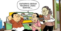 Ilustrasi obrolan warteg, Jumat, 5 Juni 2026. (Sumber: Poskota/Arif Setiadi)