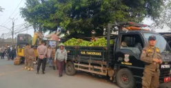 Penertiban pedagang di Kabupaten Tangerang. (Sumber: Istimewa)