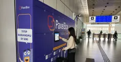 Layanan smart locker di Stasiun Whoosh Halim-Padalarang. (Sumber: KCIC)