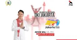 Anggota DPRD Jakarta, Kevin Wu memperingati HUT ke-499 tahun Jakarta. (Sumber: Dok. Istimewa)