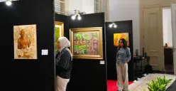 Pameran dan lelang lukisan bertajuk “Puspawarna Nusantara 2026” yang berlangsung di Gedung Cagar Budaya A.A. Maramis, Pasar Baru, Sawah Besar, Jakarta Pusat, Kamis-Sabtu, 25-27 Juni 2026. (Sumber: Dok. DJKN)