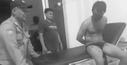 Pelaku percobaan pencurian toko swalayan Indomaret saat mendapat perawatan di puskesmas. (Sumber: Polsek Cikande)