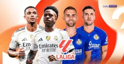 Tonton live streaming Real Madrid vs Getafe di La Liga 2025/2026. (Sumber: Vidio.com)