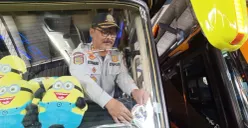 Petugas Dishub Kabupaten Bogor saat melakukan ramp check pada bus di wilayah Cileungsi, untuk kesiapan jelang arus mudik pada lebaran 2026. (Sumber: Istimewa)