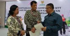 Penyerahan bantuan dari AEON Indonesia untuk korban gempa NTT lewat Baznas RI di Gedung Baznas RI, Kebon Manggis, Matraman, Jakarta Timur, Kamis, 1 Oktober 2026. (Sumber: Dok. Istimewa)