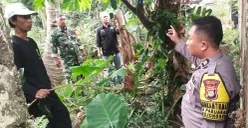Polisi melakukan cek TKP korban meninggal di Pabuaran, Kabupaten Bogor. (Sumber: Polsek Bojonggede)