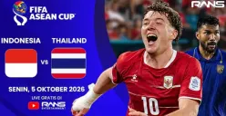Link live streaming Timnas Indonesia vs Thailand di final FIFA ASEAN Cup 2026. (Sumber: Tangkapan layar YouTube/RANS Entertainment)