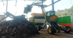 Pengelolaan sampah di Saringan Sampah TB Simatupang. (Sumber: Poskota/Syifa)