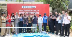 Pansus Pengelolaan CSR DPRD DKI Jakarta meninjau penanganan sampah berbasis teknologi biodigester komunal DI Rusunawa Rorotan, Jakarta Utara, Senin, 5 Oktober 2026. (Sumber: ddjp)