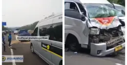 Kecelakaan Tol Cipularang KM 91 hari ini, Rabu, 7 Oktober 2026, melibatkan sekitar 15 kendaraan. (Sumber: X/@Jasamargametro)