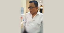 Kepala Dinas Lingkungan Hidup Kabupaten Bekasi diduga lakukan penghinaan dan pengusiran terhadap wartawan yang sedang mewawancarainya. (Sumber: Dok. Threads/@kasitau.info)