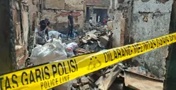 Kebakaran menghanguskan pemukiman padat di Jalan Kramat Pulo Dalam 2, RT 014 RW 05, Kelurahan Kramat, Kecamatan Senen, Jakarta Pusat. (Sumber: Poskota/Angga)