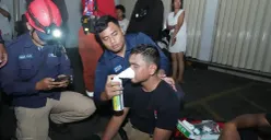 Penanganan petugas pemadam kebakaran di kawasan Kramat, Senen, Jakarta Pusat, Kamis, 8 Oktober 2026, malam WIB. (Sumber: Dok. Istimewa)