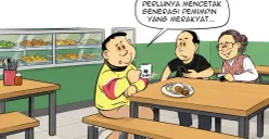 Ilustrasi Obrolan Warteg, Sabtu, 10 Oktober 2026. (Sumber: Poskota/Arif Setiadi)