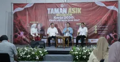 Forum diskusi Taman Talks bertema "Kerja 2030: Masih Ada Kerja Buat Kita?" di Jakarta, Sabtu, 10 Oktober 2026. (Sumber: Dok. Pemprov Jakarta)