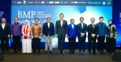 Menko AHY (tengah) saat menghadiri acara Digital Infrastructure Summit 2026. (Sumber: Istimewa)