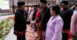 Gubernur Jakarta, Pramono Anung melantik 368 pejabat fungsional di lingkungan kerja Pemprov DKI di Balai Kota Jakarta, Gambir, Jakarta Pusat, Rabu, 14 Oktober 2026. (Sumber: Dok. Istimewa)