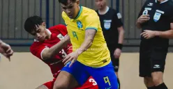 Hasil Timnas Futsal Indonesia vs Brasil berakhir 0-3 di Copa das Nacoes 2026. (Sumber: Instagram/@timnasfutsal)