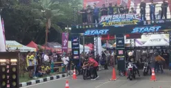 Ajang Drag Bike Piala Bupati Tangerang di kawasan Puspemkab Tangerang, Banten, Sabtu-Minggu, 17-18 Oktober 2026. (Sumber: Poskota/Veronica Prasetio)