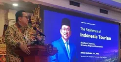 Potret Senator Republik Indonesia Irman Gusman di ajang ITMW 2026. (Sumber: Istimewa)