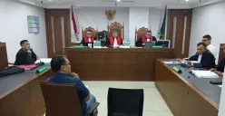 Jaksa menghadirkan saksi dari perbankan dalam sidang dugaan pemerasan di Pengadilan Negeri (PN) Jakarta Pusat, Senin (19/10/2026). (Sumber: Istimewa)