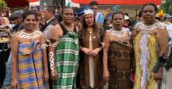 Anggota DPD RI, Lalita (tengah) saat penyelenggaraan Festival Pesona Kuliner Biak 2026, Kabupaten Biak Numfor, Papua, Minggu, 18 Oktober 2026. (Sumber: Dok. Istimewa)